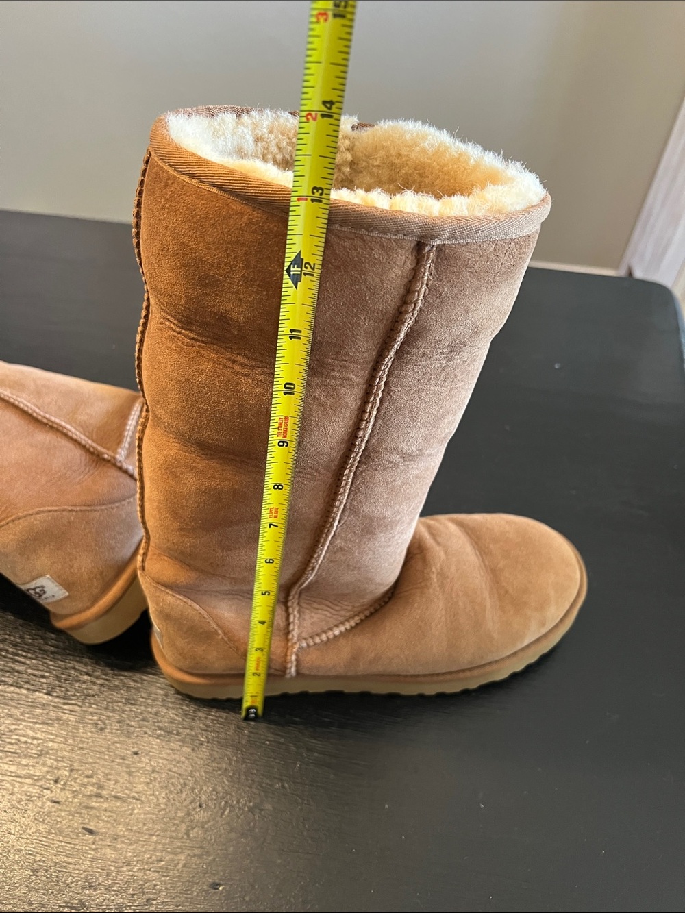 Ugg Classic Tall Shearling-Lined Suede Boots - Chestnut sz 9 - Picture 8 of 14